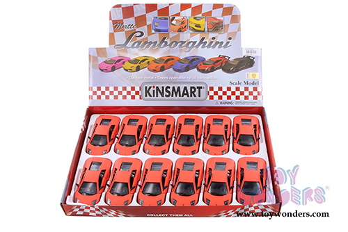 Kinsmart - Lamborghini Murciélago LP640 Hardtop (1:36 scale die cast model car, Matte Orange) 5370DOR