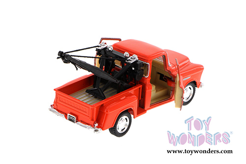 Kinsmart - Chevy 3100 Stepside Tow Truck (1955, 1/32 scale diecast model car, Asstd.) 5378D