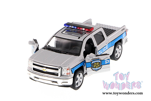 5381DPR Kinsmart 2014 Chevrolet Silverado Police Pick-up Diecast Model Car