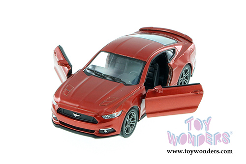 5386D Kinsmart Burgundy 2015 Ford Mustang GT Hardtop Diecast Model Car