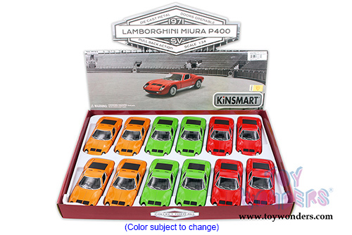 5390D Kinsmart 1971 Lamborghini Miura P400 SV Diecast Model Car Display Box Package