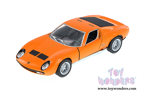 5390WOR Kinsmart Orange 1971 Lamborghini Miura P400 SV Diecast Model Car