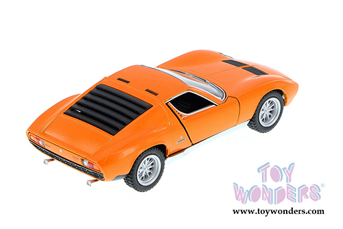5390WOR Kinsmart Orange 1971 Lamborghini Miura P400 SV Diecast Model Car