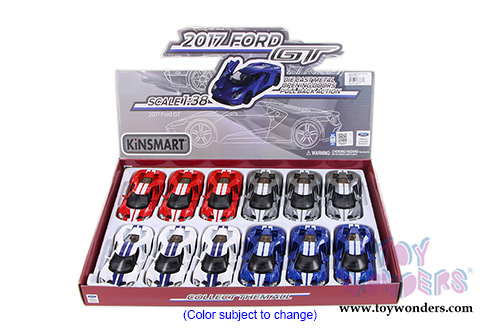 5391DF Kinsmart 2017 Ford GT Hardtop Diecast Model Car Display Box Package