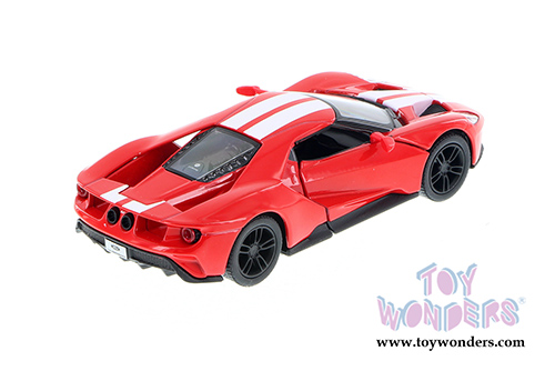 Kinsmart - Ford GT with Stripes Hard Top (2017, 1/38 scale diecast model car, Red) 5391FWR