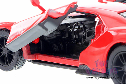 Kinsmart - Ford GT with Stripes Hard Top (2017, 1/38 scale diecast model car, Red) 5391FWR