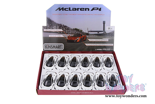 Kinsmart - McLaren P1 Hardtop (1/36 scale die cast model car, White) 5393DWT