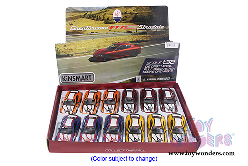 Kinsmart - Maserati Granturismo MC Stradale with Decals Hardtop (2016, 1/38 scale diecast model car, Asstd.) 5395DF