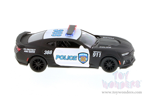 Kinsmart - Chevrolet Camaro ZL1 Police Hard Top (2017, 1/38 scale diecast model car, Black/White) 5399DP