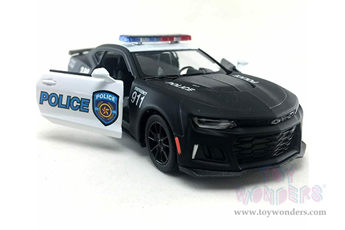 Kinsmart - Chevrolet Camaro ZL1 Police Hard Top (2017, 1/38 scale diecast model car, Black/White) 5399DP