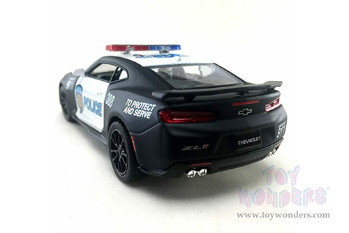 Kinsmart - Chevrolet Camaro ZL1 Police Hard Top (2017, 1/38 scale diecast model car, Black/White) 5399DP