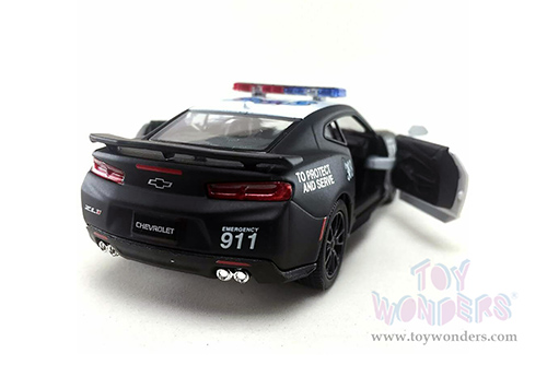 Kinsmart - Chevrolet Camaro ZL1 Police Hard Top (2017, 1/38 scale diecast model car, Black/White) 5399DP