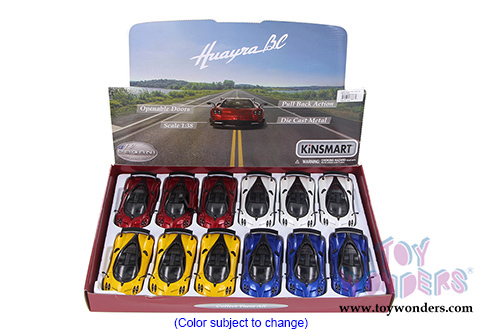 5400D Kinsmart 2016 Pagani Huayra BC Diecast Model Car Display Box Package