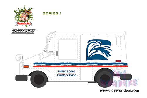 Greenlight - Garbage Pail Kids&reg; Series 1 | Mail Truck "Post Al" (1/64 scale diecast model car, White) 54010E/48