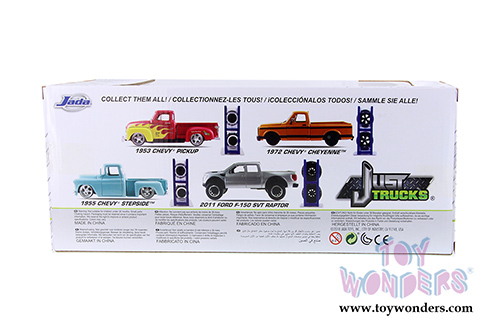 Jada Toys Just Trucks - Assorted Pack Wave 20 (1953, 1955, 1972, 2011, 1/24 scale diecast model car, Asstd.) 54027/W20