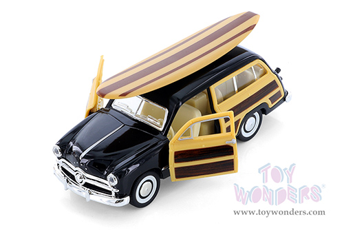 5402DS1 Kinsmart Black 1949 Ford Woody Wagon Diecast Model Car