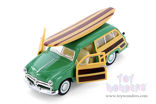 5402DS1 Kinsmart Green 1949 Ford Woody Wagon Diecast Model Car