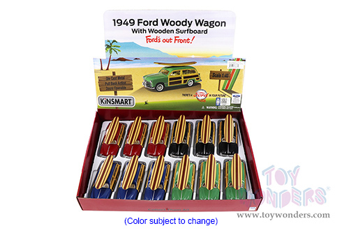 5402DS1 Kinsmart 1949 Ford Woody Wagon Diecast Model Car Display Box Package