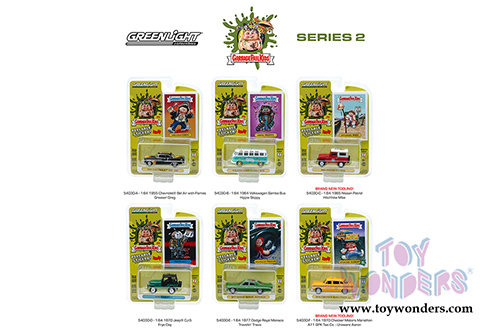 Greenlight - Garbage Pail Kids&reg; Series 2 Assortment (1/64 scale diecast model car, Asstd.) 54030/48