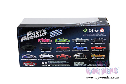 Jada Toys Fast & Furious - Assortment Pack W16 (1/24 scale diecast model car, Asstd.) 54030W16