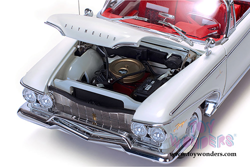 Sun Star Platinum - Plymouth Fury Open Convertible (1960, 1/18 scale die cast model car, Oyster White) 5403W