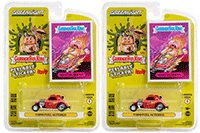 Greenlight - Garbage Pail Kids&reg; Series 4 | Topo Fuel Altered Coupe "Rocketing Rocky" (1/64 scale diecast model car, Red) 54070E/48