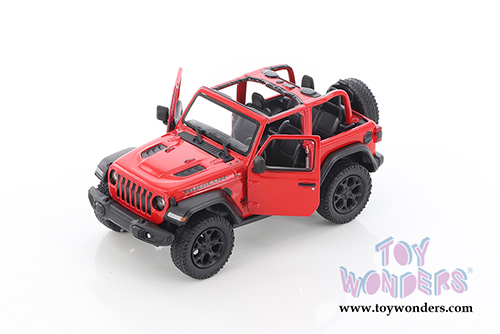 Kinsmart - Jeep® Wrangler Rubicon Open Top (2018, 1/34 scale die cast model car, Red) 5412DA/R