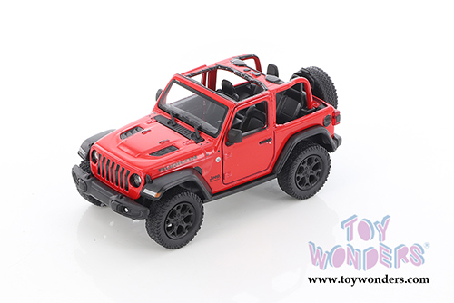 Kinsmart - Jeep® Wrangler Rubicon Open Top (2018, 1/34 scale die cast model car, Red) 5412DA/R