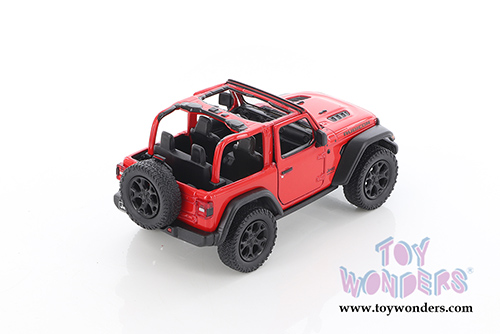 Kinsmart - Jeep® Wrangler Rubicon Open Top (2018, 1/34 scale die cast model car, Red) 5412DA/R