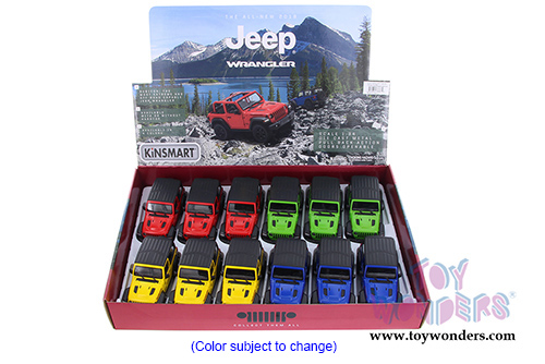 5412DB Kinsmart 2018 Jeep Wrangler Rubicon Diecast Model Car Display Box Package