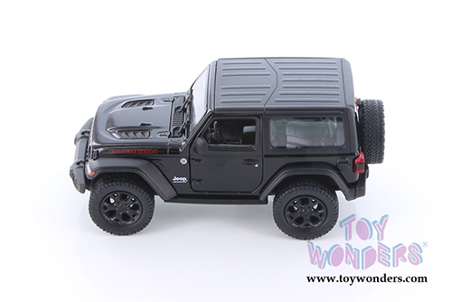 Kinsmart - Jeep® Wrangler Rubicon Hard Top (2018, 1/34 scale die cast model car, Black) 5412DK/BK