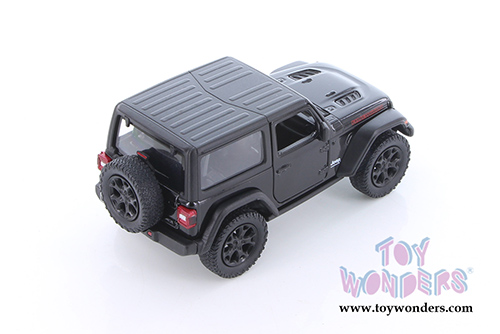 Kinsmart - Jeep® Wrangler Rubicon Hard Top (2018, 1/34 scale die cast model car, Black) 5412DK/BK