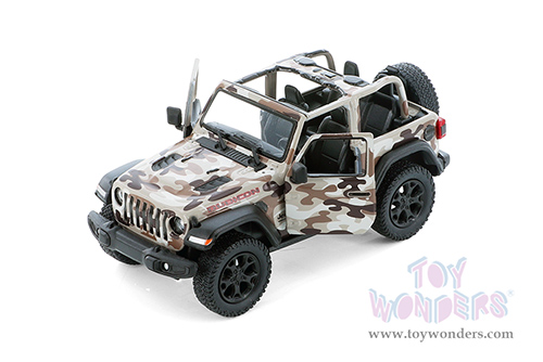 5420DA Kinsmart 2018 Jeep Wrangler Rubicon Camo Open Top Diecast Model Car