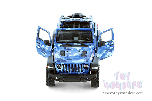 5420DA Kinsmart 2018 Jeep Wrangler Rubicon Camo Open Top Diecast Model Car