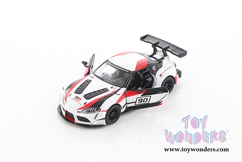 5421DF Kinsmart White Toyota GR Supra Racing Concept Hardtop Diecast Model Car