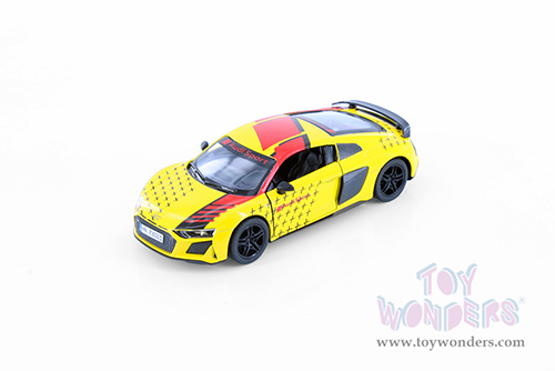 5422D Kinsmart Yellow 2020 Audi R8 Coupé Livery Edition Diecast Model Car