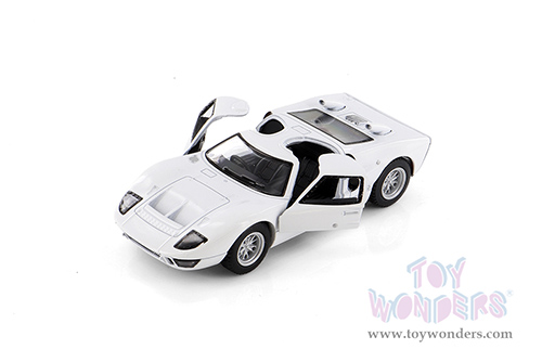 5427D Kinsmart White 1966 Ford GT40 MKII Hardtop Diecast Model Car