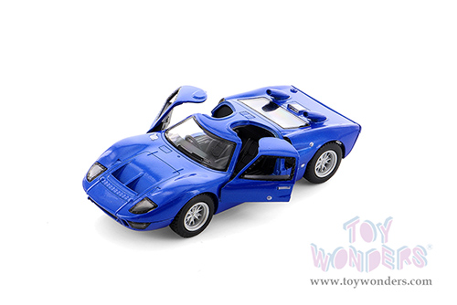 5427D Kinsmart Blue 1966 Ford GT40 MKII Hardtop Diecast Model Car