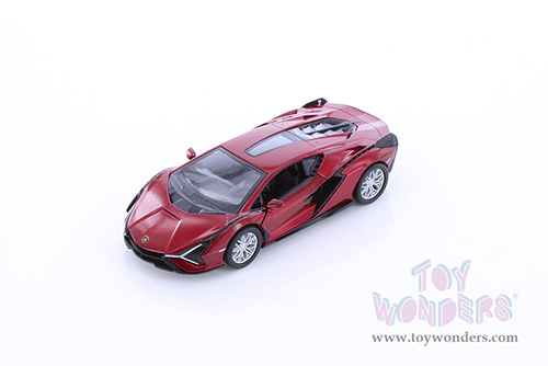 5431D Kinsmart Red Lamborghini Sián FKP 37 Hardtop Diecast Model Car