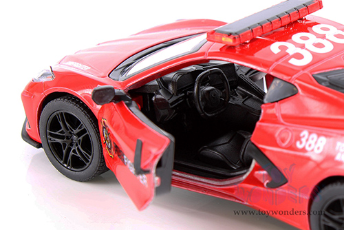 5432DPR Kinsmart 2021 Chevrolet Corvette Stingray C8 Police Firefighter Diecast Model Car