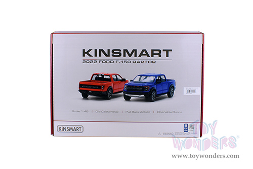 5436D Kinsmart 2022 Ford F-150 Raptor Pickup Truck Diecast Model Car