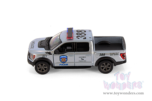 5436DPR Kinsmart 2022 Ford F-150 Raptor Pickup Truck Police Firefighter Diecast Model Car