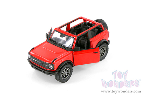 5438DA/B Kinsmart Red 2022 Ford Bronco Diecast Model Car