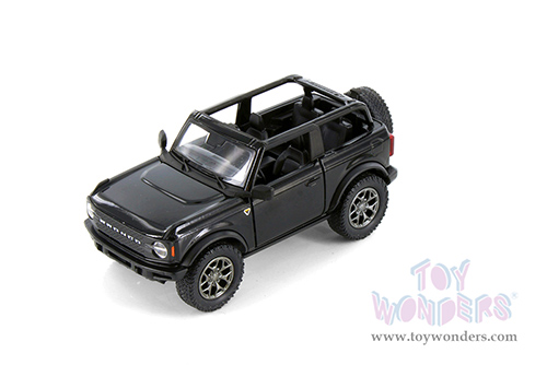 5438DA Kinsmart Black 2022 Ford Bronco Diecast Model Car