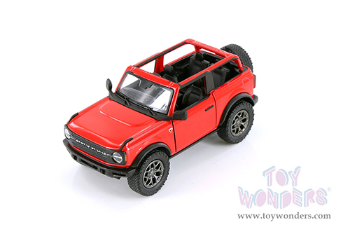 5438DA Kinsmart Red 2022 Ford Bronco Diecast Model Car