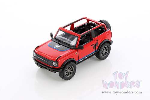 5438DFA Kinsmart Red 2022 Ford Bronco Livery Edition Diecast Model Car