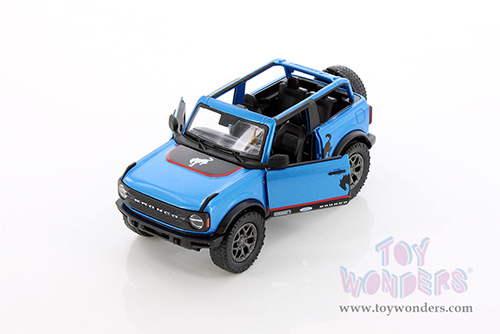 5438DFA Kinsmart Blue 2022 Ford Bronco Livery Edition Diecast Model Car