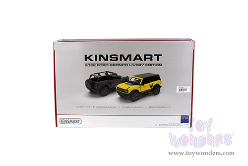 5438DFB Kinsmart 2022 Ford Bronco Livery Edition Diecast Model Car