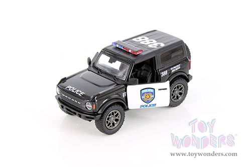 5438DP Kinsmart 2022 Ford Bronco Police Edition Diecast Model Car