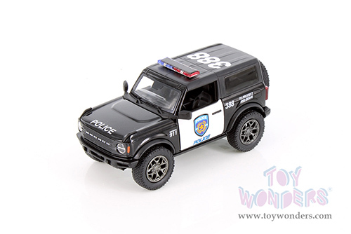 5438DP Kinsmart 2022 Ford Bronco Police Edition Diecast Model Car